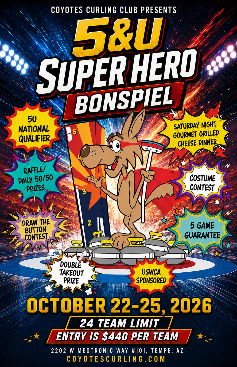 U5 Superhero 2026 Flyer